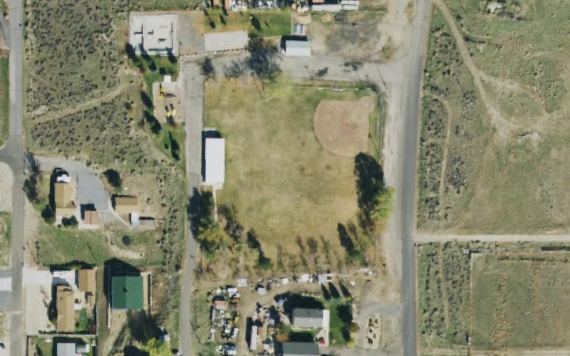 Aerial view of Alex Baker Memorial Park