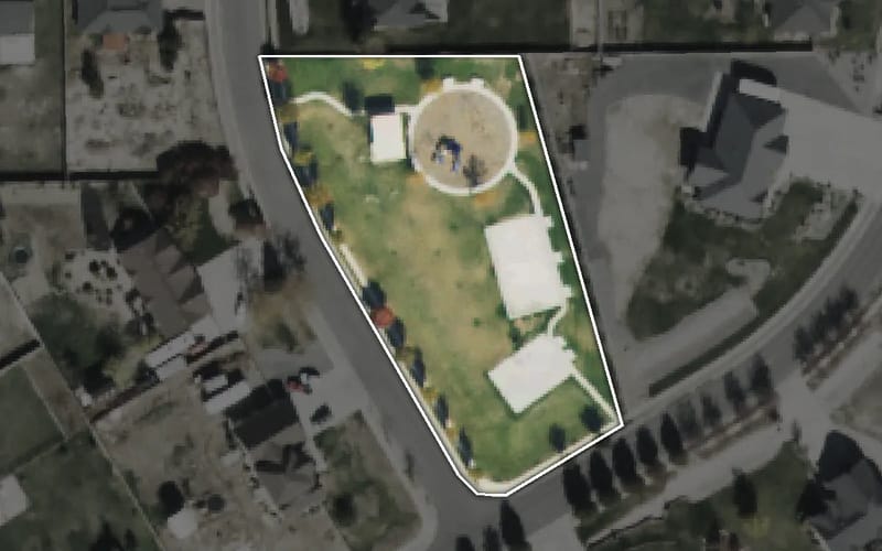 Aerial view of Anderson Ranch Park