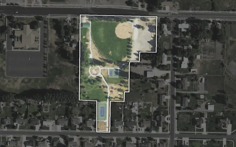 Aerial view of Anhder Park
