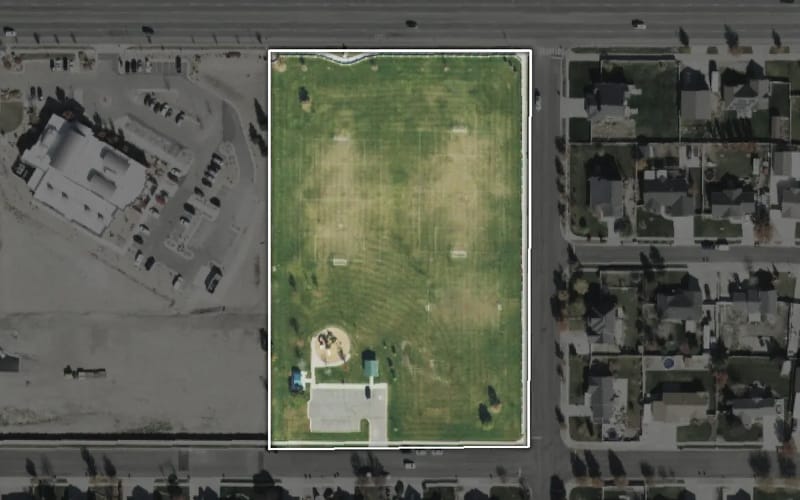 Aerial view of Autumn Hills Park