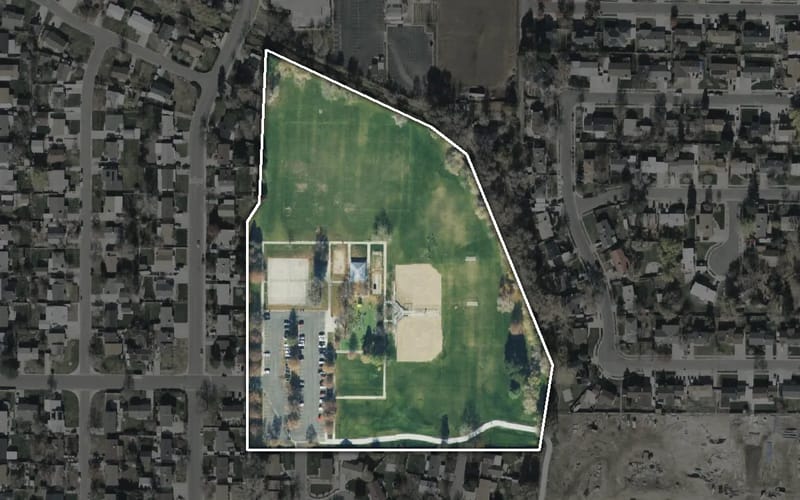 Aerial view of Big Bear Park