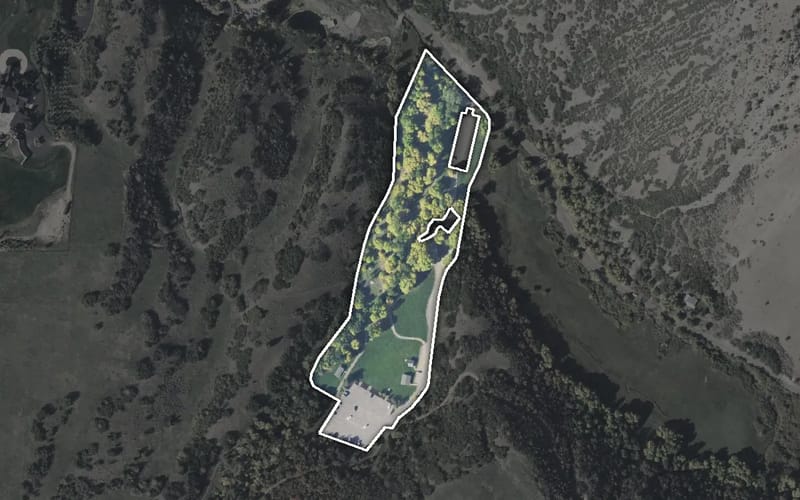 Aerial view of Big Springs Park