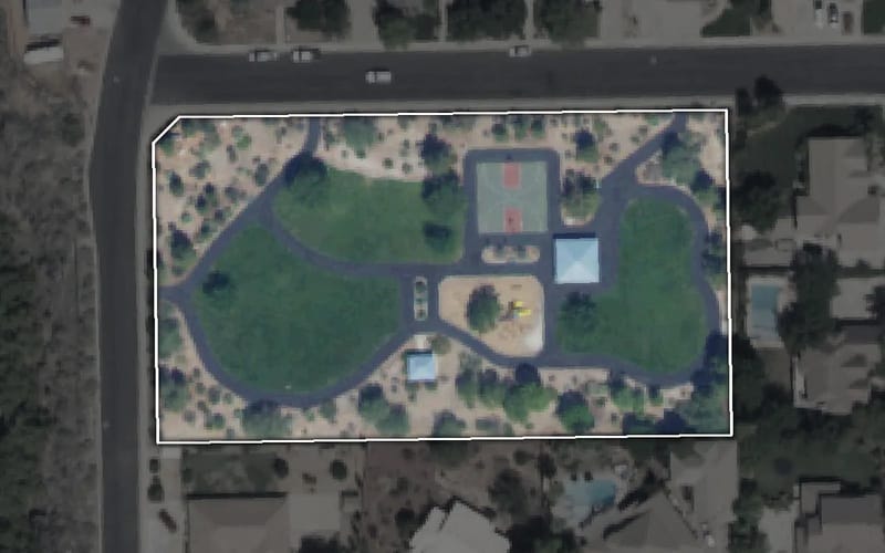 Aerial view of Black Rock Park