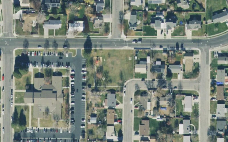 Aerial view of Bowrey Park