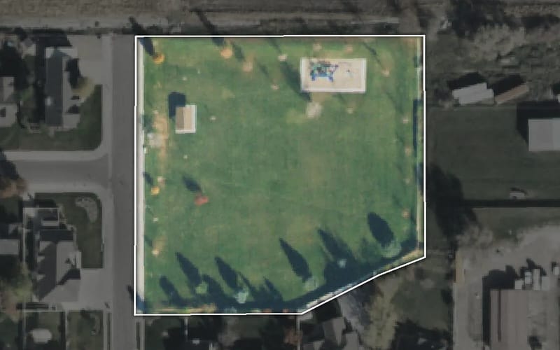 Aerial view of Brigadoon Park