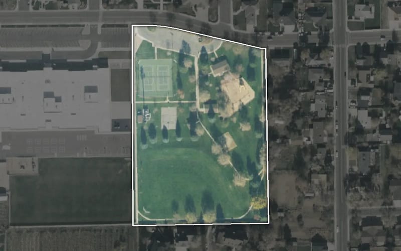 Aerial view of Cascade Park