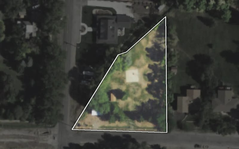 Aerial view of Cattle Corral Park