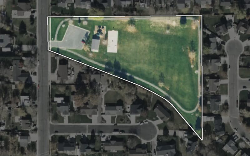 Aerial view of Centennial Park