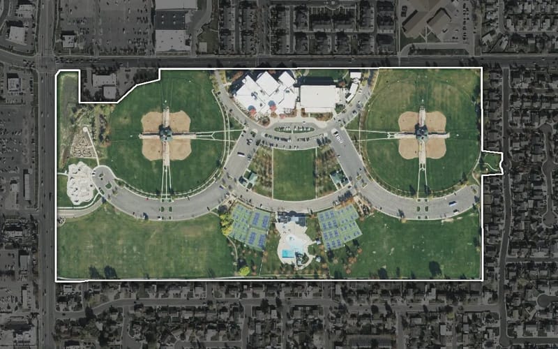 Aerial view of Centennial Park