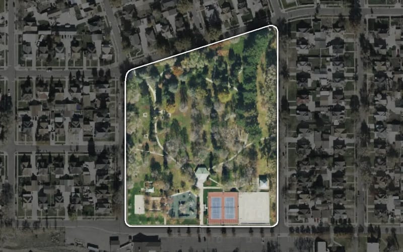 Aerial view of Copperton Park