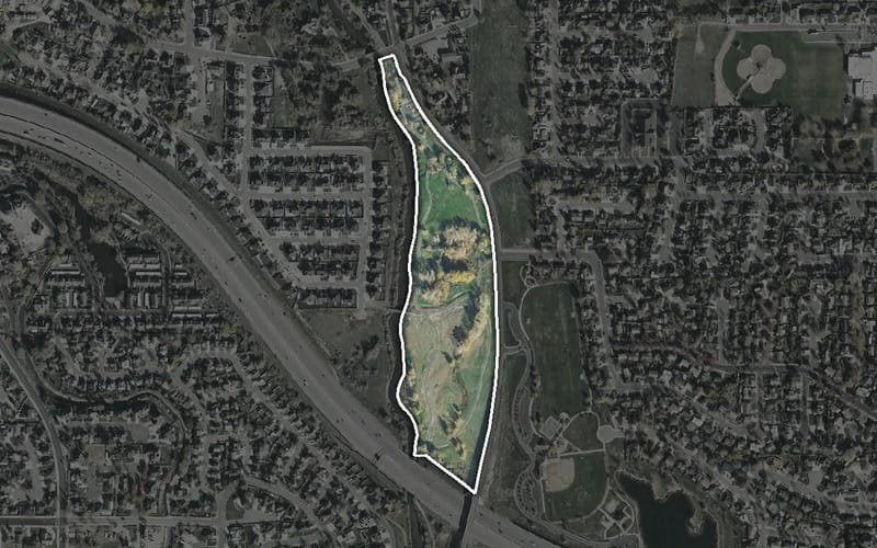 Aerial view of Cottonwood Grove
