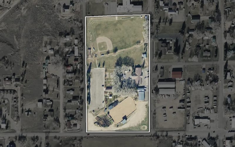 Aerial view of Daggett County Centennial Park