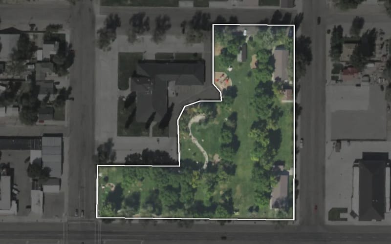 Aerial view of Delta City Park