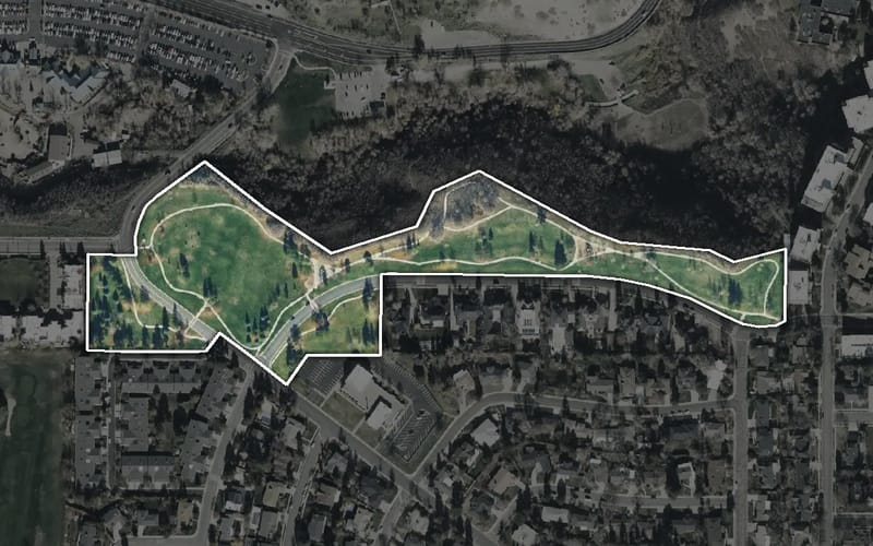Aerial view of Donner Trail Park