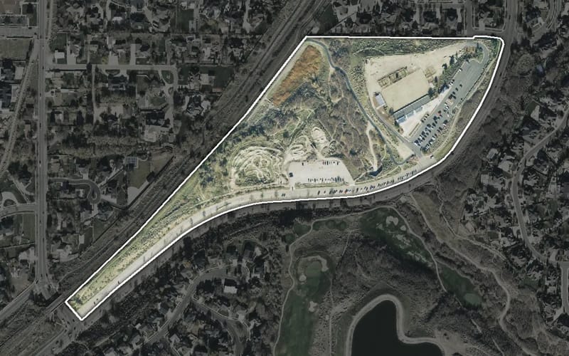 Aerial view of Draper Cycle Park "The DCP"