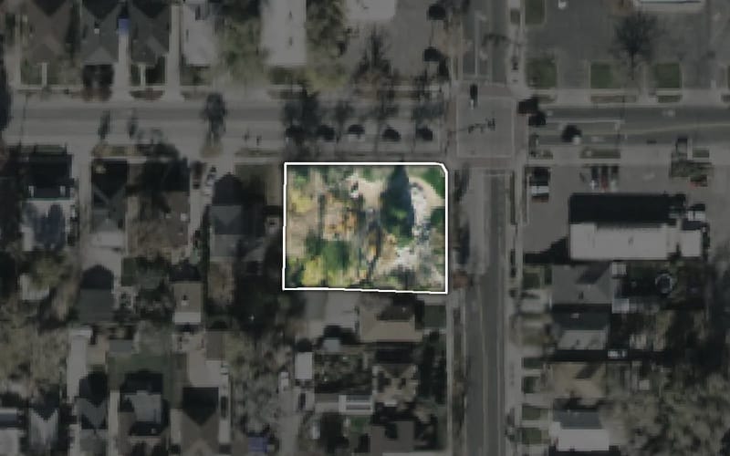 Aerial view of First Encampment Park