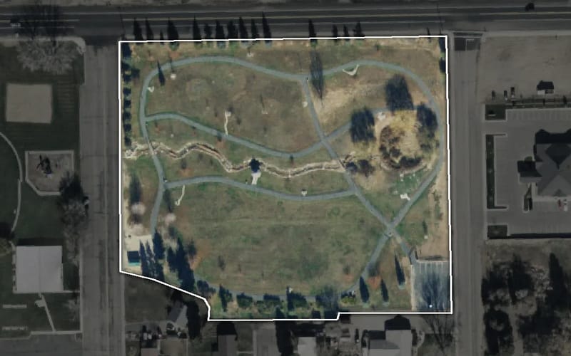 Aerial view of Freestone Legacy Walking Park