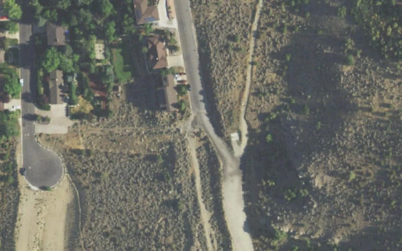 Aerial view of Fruit Loops Mountain Bike Park