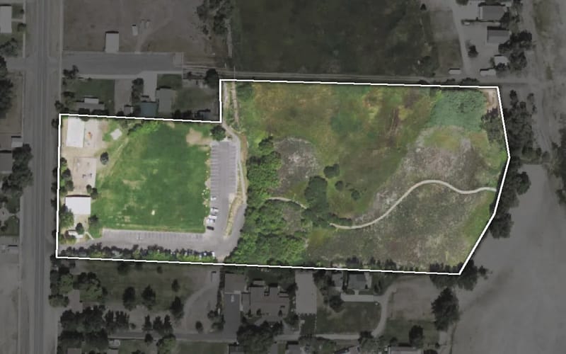 Aerial view of Garden City Park