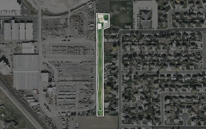 Aerial view of Gateway Park