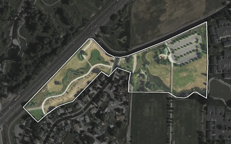 Aerial view of Gateway Park