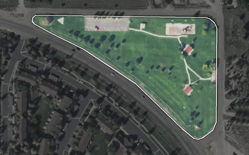 Aerial view of Hamlet Park