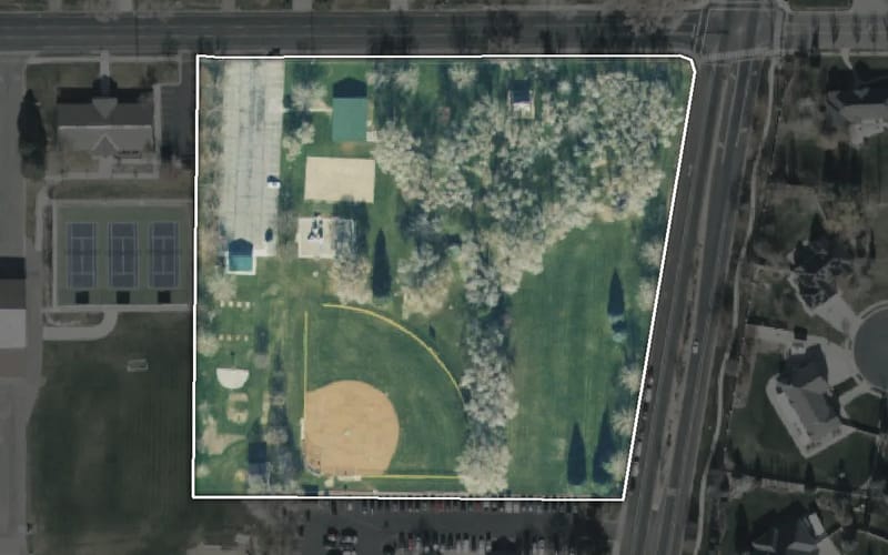 Aerial view of Heritage Park