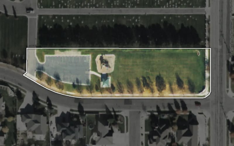 Aerial view of Heritage Place Park