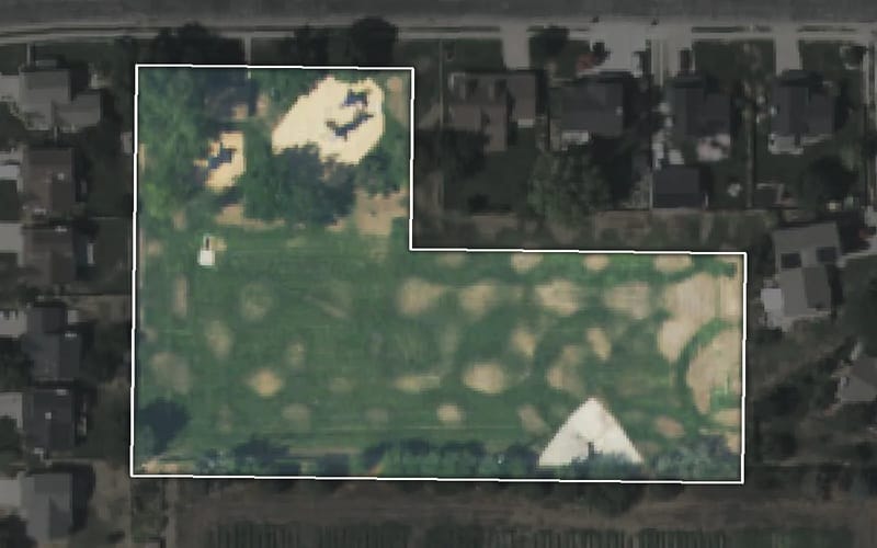 Aerial view of Hess Farms Park