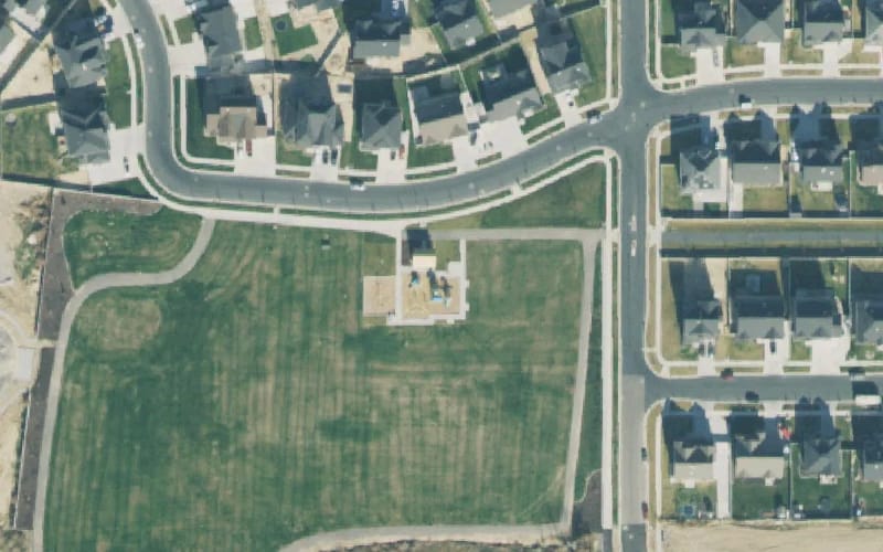 Aerial view of Hidden Springs Park