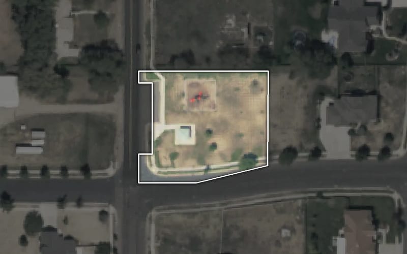 Aerial view of Hooper Landings Park