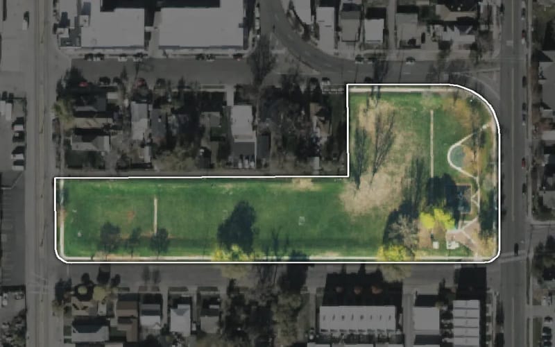 Aerial view of Jefferson Park