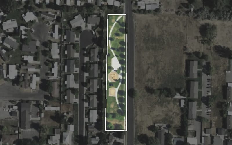 Aerial view of Jones Neighborhood Park