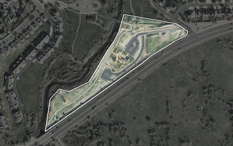 Aerial view of Jordan River Rotary Park