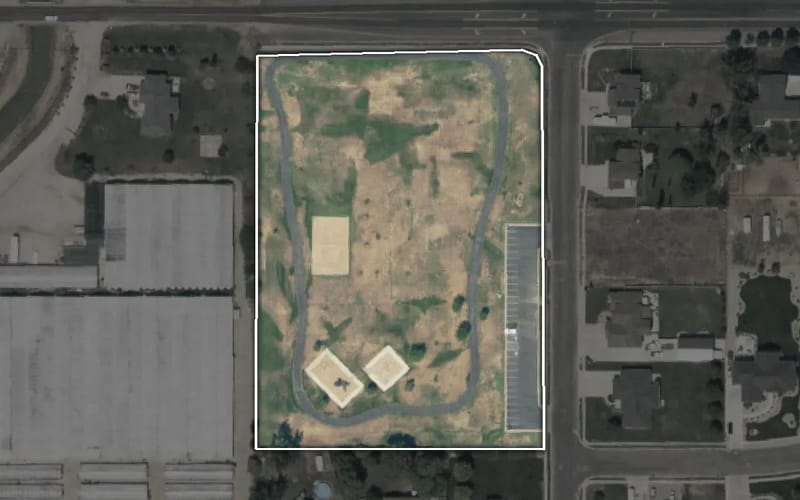 Aerial view of Kestrel Park