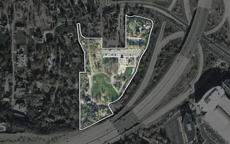 Aerial view of Knudsen Park