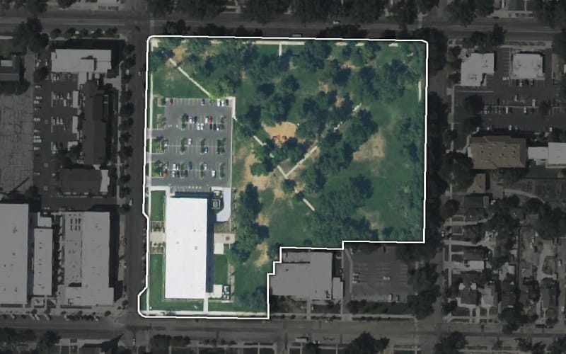 Aerial view of Lester Park