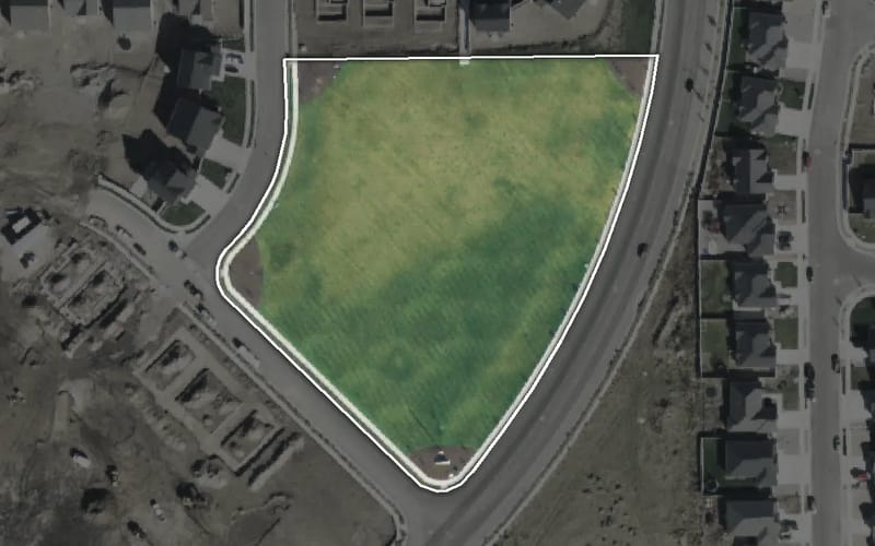 Aerial view of Lexington Greens Park