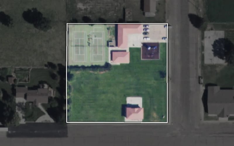 Aerial view of Loa City Park
