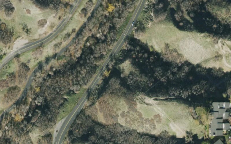 Aerial view of Lower City Creek Nature Park