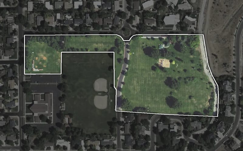 Aerial view of Lundstrom Park