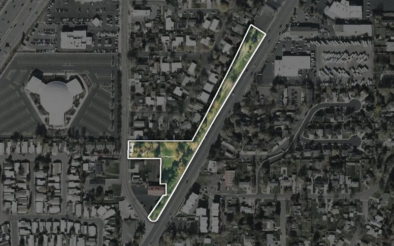 Aerial view of Mathis Memorial Park