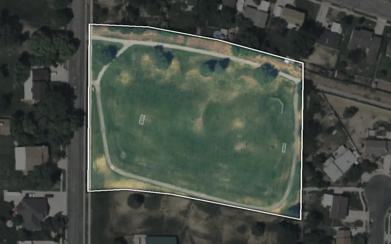 Aerial view of McGriff Park