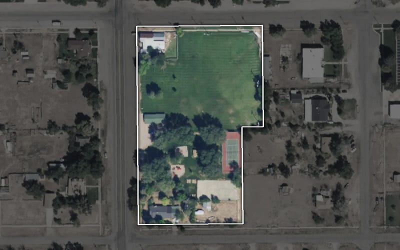 Aerial view of Meadow Park