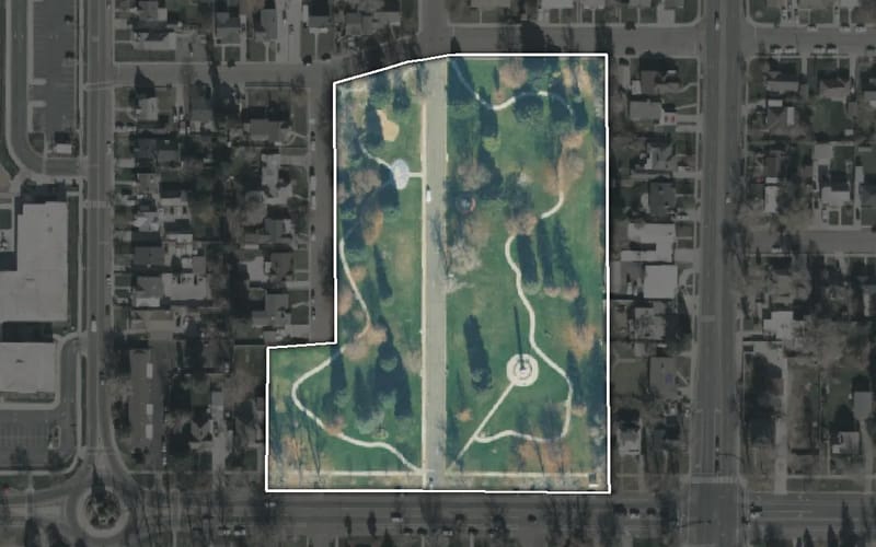 Aerial view of Memorial Park