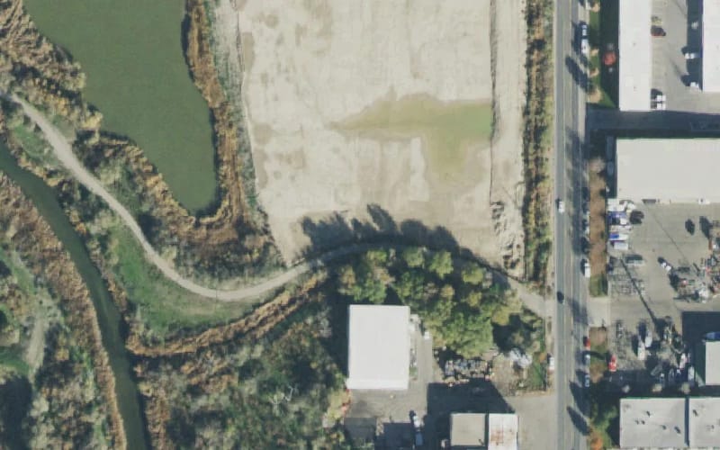 Aerial view of Midvale Jordan River Parkway