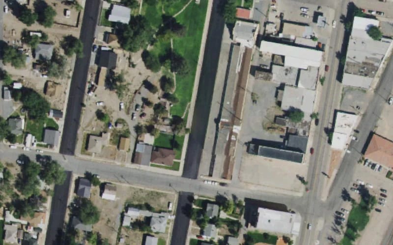 Aerial view of Milford Heritage Park