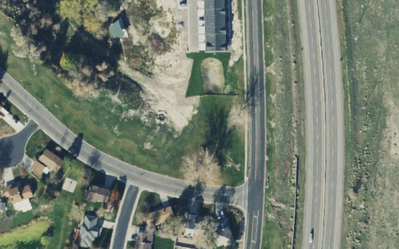 Aerial view of Millpond Park
