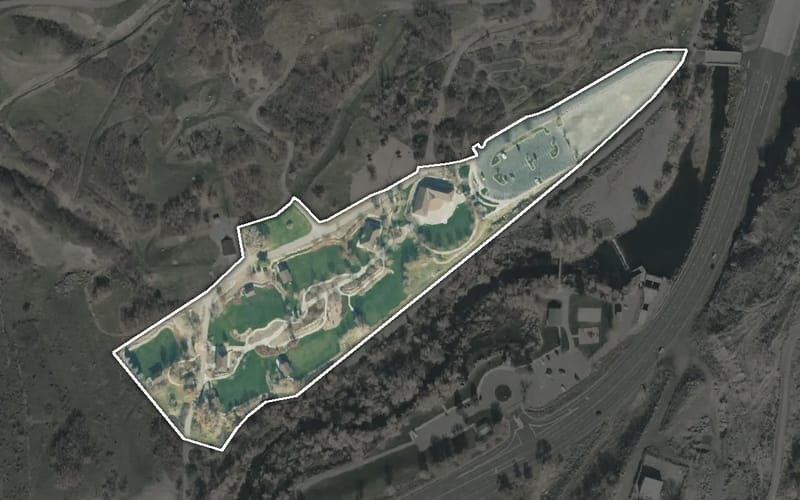 Aerial view of Mount Timpanogos Park