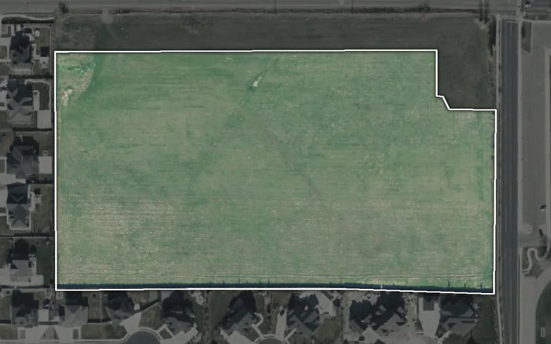 Aerial view of Mountain Ridge Park